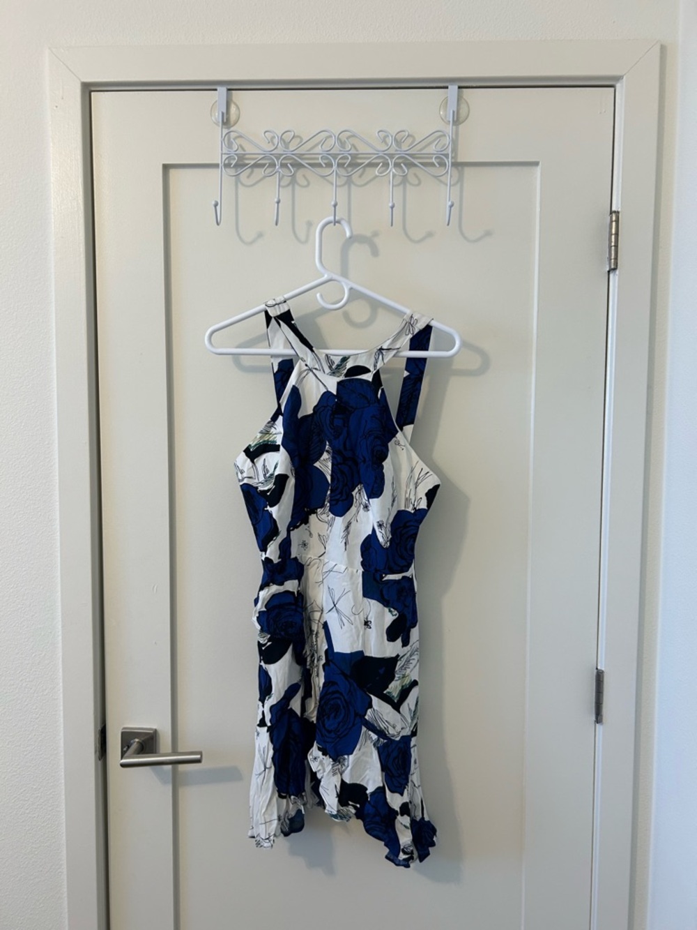 Blue Floral Halter Dress - Stylish Women's Summer Dress